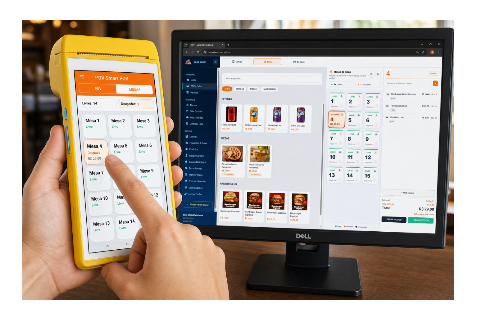 SISTEMA PARA RESTAURANTE C/ APP GARÇOM